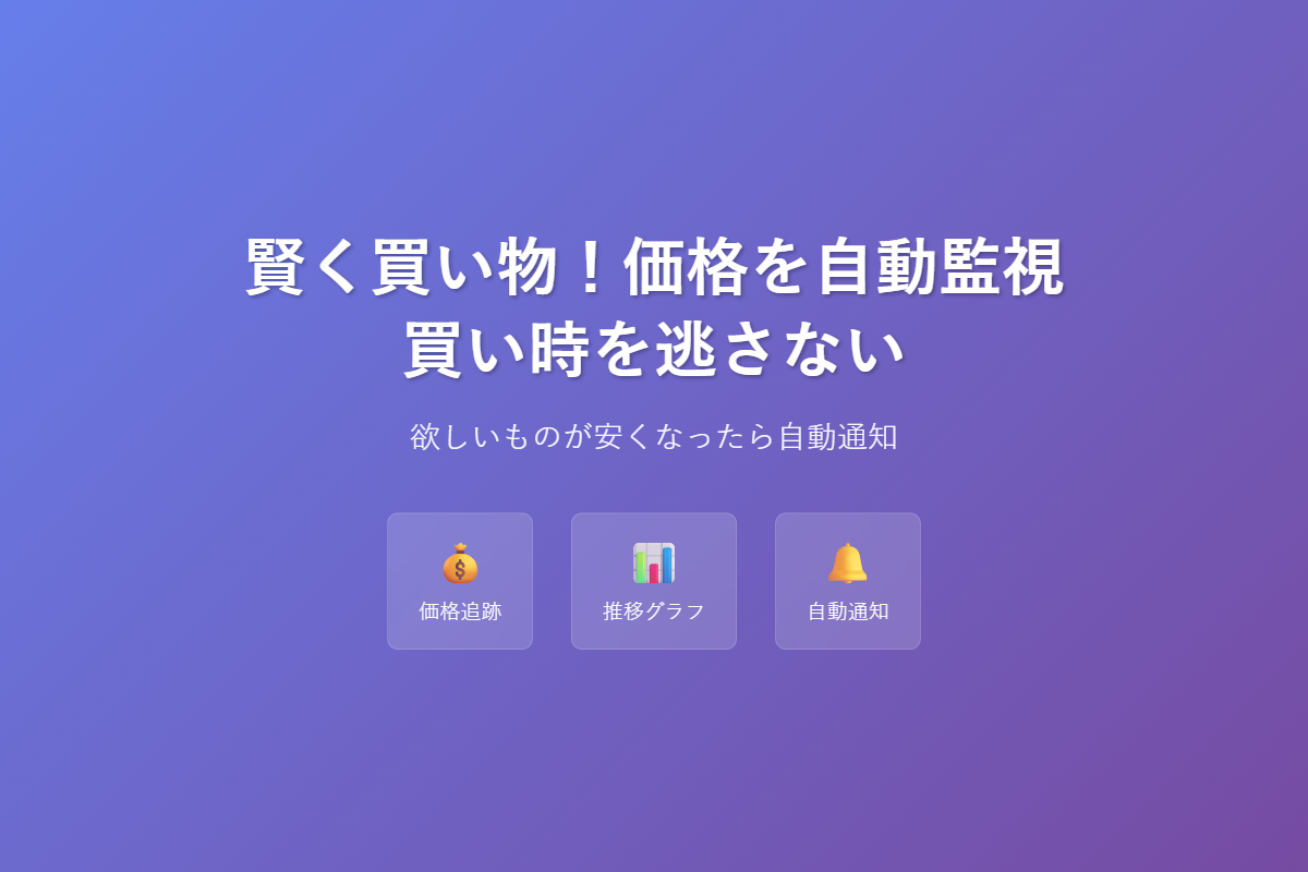 Claude Codeで賢く買い物 - 価格自動監視
